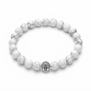 High Quality Howlite Beads Buddha Bracelet Romantic Gift Fashion Charm Jewelry <b>for</b> <b>Men</b> Women Energy Meditation - Product Image 1