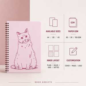 Impresión profesional de cuadernos espirales personalizados con diseño de portada adaptable para escuelas, oficinas, empresas y eventos promocionales - Product Image 2