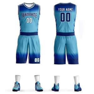 Uniformes de baloncesto reversibles sublimados, fabricados en fábrica, color piel y marrón, conjunto de camiseta para equipo de baloncesto. - Product Image 3