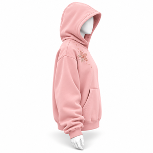Sweat-shirt élégant pour femmes avec strass, orné de magnifiques motifs floraux en pierres et d'un design de mode streetwear contemporain - Product Image 2