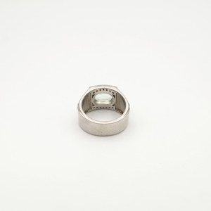 Fashionable <b>Cushion</b> Shape <b>Ring</b> 8x10 Silver 925 Fine Jewellery for Women Elegant Green Amethyst Gemstone - Product Image 5