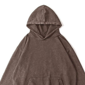 Sudadera con Capucha Personalizada OEM de Alta Calidad, Estilo Urbano, Oversize, Vintage, Lavado Ácido, Efecto Desgastado, para Hombre - Product Image 6