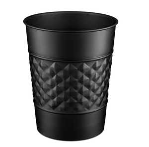 Skies Trader Wholesale Modern Bronze Metal Wastebin Round Metal Trash Can Small Office Garbage <b>Bin</b> Metal Dustbin Storage Bucket - Product Image 3