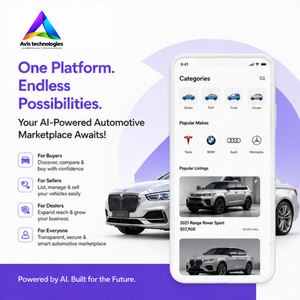 Desarrollo de Aplicaciones para el Mercado Automotriz con Tecnología de IA, Plataforma Estilo USAMarket.AI - Product Image 1
