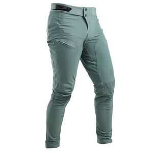 Pantalones de Motocicleta Unisex Grises de Poliéster/Algodón con Paneles Negros en las Rodillas, Transpirables, con Logotipo Impreso en la Parte Delantera, Personalizables, para Todas las Estaciones, Ropa de Carreras - Product Image 1
