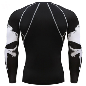 Wholesale Lightweight Men Boxing Training Compression Shirts OEM Slim Fit Men Quick Dry Fitness Rash Guard - Product Image 6