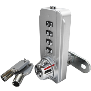 Serrure à combinaison à 4 chiffres haute sécurité avec 10 000 codes, serrure à clé maîtresse réinitialisable - Product Image 5