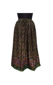 Simple Beautiful Design Rayon Animal Print A-Line <b>Chiffon</b> <b>Skirts</b> Natural Waist Eco-Friendly Breathable Casual Wear for Women - Product Image 2
