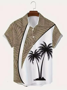 Chemise à manches courtes personnalisée décontractée et douce pour l'été, style plage hawaïenne pour hommes - Product Image 2