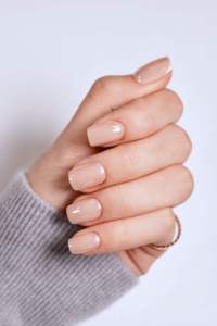 Faux ongles artificiels blanc laiteux forme carrée ABS doré motif cœur mignon à presser – Fournitures d'usine OEM ODM - Product Image 5