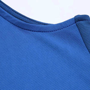 Ensemble de maillot de basket-ball sans manches unisexe bleu, respirant, en maille, évacuant l'humidité, short à taille élastique, coupe régulière, tous sports - Product Image 5