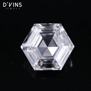 D'vins Jewels Diamant de laboratoire de 2 carats, taille octogonale, couleur D, Surat, pour la fabrication de bijoux - Product Image 1