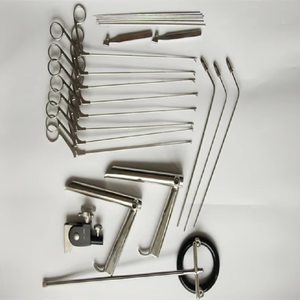 ชุดเครื่องมือส่องกล่องเสียงทางการแพทย์พร้อมแท่นวาง สำหรับการผ่าตัดกล่องเสียงขนาดเล็ก ชุดเครื่องมือผ่าตัดกระดูกและข้อ ทำจากสแตนเลสสตีล ยี่ห้อ PENTAX - Product Image 3