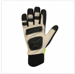 Gants de mécanicien avec manchette renforcée, en nylon/cuir durable, antidérapants, résistants à la chaleur, flexibles, respirants, longueur et épaisseur personnalisables - Product Image 1