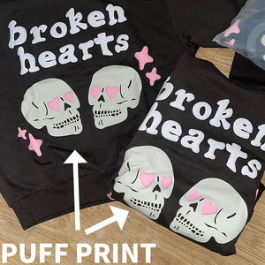 T-shirt personnalisé avec impression graphique, 100% coton, impression sérigraphique en relief, coton/fibre de bambou, grandes tailles pour hommes, provenance du Pakistan - Product Image 2