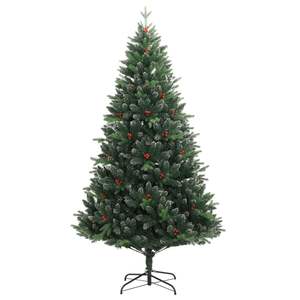 Sapin de Noël Artificiel à Charnières avec 300 LED, 82,7 pouces de hauteur, pour décorations festives - Product Image 4