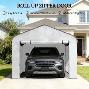 Pannello Laterale Bianco di Ricambio per Tettoie Auto, Copertura Laterale per Garage, Tettoie e Carport - Product Image 3