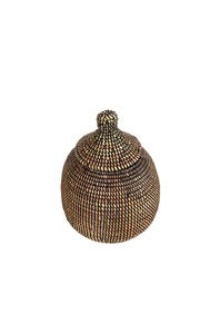 ตะกร้าหวายมีฝาปิดสำหรับเก็บของชิ้นเล็ก ตะกร้าเก็บของทำมือ ขายส่ง เป็นมิตรกับสิ่งแวดล้อม ผลิตในเวียดนาม - Product Image 3