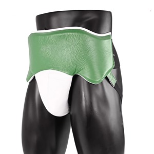 Custom Brand Lightweight Comfortable Anti-Sweat PU Leather Boxing <b>Groin</b> <b>Guard</b> Customizable <b>MMA</b> Fight Inguinal Protection All - Product Image 3