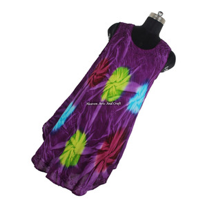 Vestido Tie Dye para Mujer, Colección Verano 2026, Estilo Boho Gypsy, Vestido de Rayón para la Noche - Product Image 1