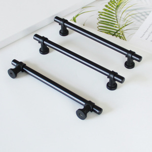 Trending Product Modern Matte Black Zinc Alloy T <b>Bar</b> Cabinet Handle Drawer <b>Pull</b> <b>for</b> Kitchen Bathroom Dining Room Nightstands - Product Image 4