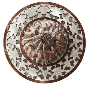 ถาดเสิร์ฟขนมหวานและช็อคโกแลตไม้ทำมือลายมุก สำหรับเทศกาลรอมฎอนและอีด ตกแต่งบ้านสไตล์หรู - Product Image 1