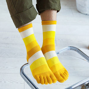 Calcetines de Cinco Dedos para Hombre, Estilo Casual, 100% Algodón, Secado Rápido, Transpirables, Personalizados, de Alta Calidad - Product Image 6