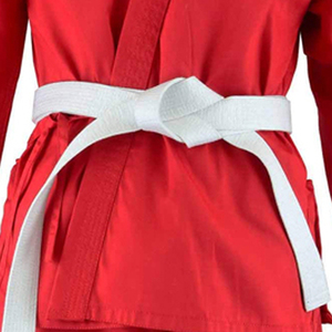 ชุดศิลปะการต่อสู้ระดับพรีเมียม สวมใส่สบาย รุ่นใหม่ล่าสุด ชุดคาราเต้สำหรับทุกเพศ คุณภาพดีเยี่ยม น้ำหนักเบา ยืดหยุ่น ระบายอากาศได้ดี แห้งเร็ว - Product Image 6