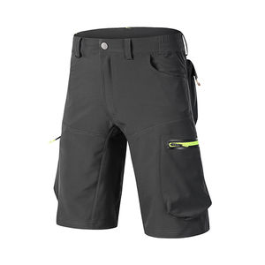 Shorts cargo décontractés pour hommes en tissu respirant, avec poches utilitaires, pour usage quotidien, imperméables, anti-UV, en coton - Product Image 1