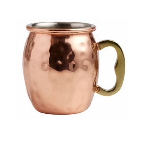Mat Finish Moscow Mule <b>Copper</b> Mugs Pure <b>Copper</b> <b>Cups</b> Cocktails Mixed Drink Mugs Beer Bar Accessories Metal Artware From India - Product Image 4