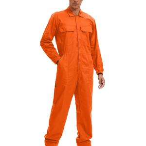 Overol de Trabajo Personalizado al por Mayor con Logotipo y Color Sólido, Diseño Simple, Básico para Hombre, Ligero, Precio Económico - Product Image 1
