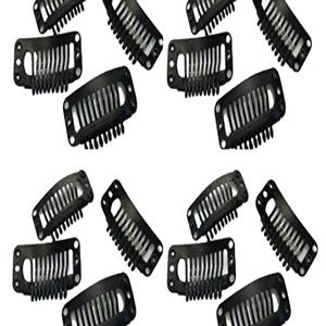 Extensiones de cabello humano indio de grado Remy de la mejor calidad RAW extremos dobles dibujados cabello tejido con clip - Product Image 3