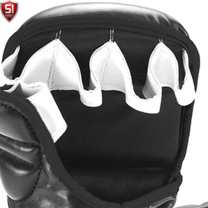 Gants de sparring MMA de haute qualité, sur mesure, en cuir PU, antidérapants, avec sangle de poignet réglable, fermeture auto-agrippante, pour adultes - Product Image 6