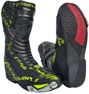 Botas de Motocicleta de Cuero Personalizadas, Transpirables, Resistentes al Viento, para Pilotos Profesionales, de Carreras, Calidad Premium, Impermeables, Anti-UV, Cuatro Estaciones - Product Image 2