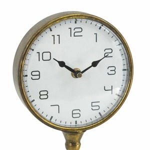 Decorative Gold Finished Analog Mechanical Classic <b>Table</b> <b>Clock</b> Perfect For Bedroom Living Room Study Room And Library Reception - Product Image 3