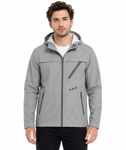 Livster Premium <b>Men's</b> Waterproof Hooded Softshell <b>Jacket</b> <b>Lightweight</b> Windproof Outdoor <b>Rain</b> <b>Jacket</b> Full Zip Hooded Hiking <b>Jacket</b> - Product Image 1