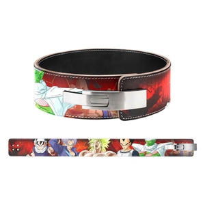 Dragon <b>Ball</b> Z Character Print Leather Waist Support Belt Adjustable Buckle Closure Unisex Fitness <b>Exercise</b> Gear - Product Image 2