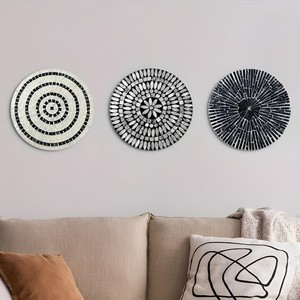 Adornos de pared de nácar, combo al precio más bajo, decoración del hogar con diseño original, plato artístico con incrustaciones de conchas. - Product Image 6