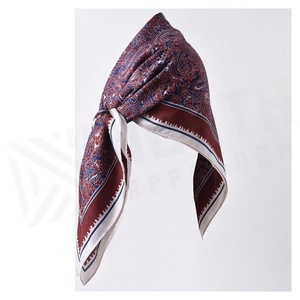 Women's Square <b>Silk</b> <b>Scarf</b> Floral Print Elegant Multi-Functional Fashion Accessory All Seasons - Product Image 3