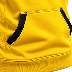 Men's <b>Yellow</b> Sleeveless Hooded Tank <b>Top</b> With Pockets Casual Knitted <b>Vest</b> Solid Color Sporty Style - Product Image 4