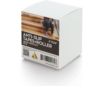 Nastro antiscivolo trasparente impermeabile a rullo antiscivolo di sicurezza per interni/esterni 4 \ "X 24 \" 18 rotoli 15 \ "nastro a strisce antiscivolo - Product Image 2