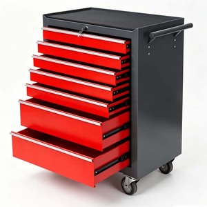 Auto Repair Tools Cabinet Industrial Workshop Garage Storage Trolley Mobile Heavy Duty OEM/ OBM 2-Drawer Keyed Lock 200kg - Product Image 1