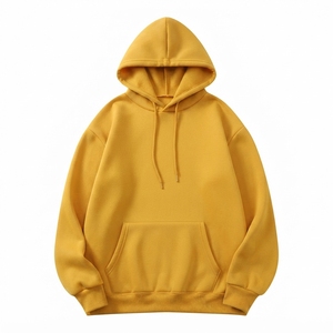 Sudadera con Capucha Unisex Extra Grande, Estilo Bape, Color Sólido, con Bolsillo, Casual, Tejido Francés, Manga Regular, Azul - Product Image 6