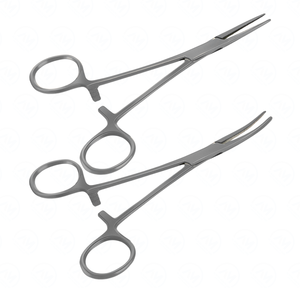 Pinzas Hemostáticas Profesionales Rectas y Curvas de Acero Inoxidable con Bloqueo, Disponibles en Diferentes Colores - Product Image 5
