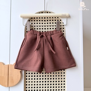 Shorts pour enfants, garçons et filles, vêtements décontractés, shorts souples et extensibles, coupe ample, style coréen, fabriqué au Vietnam, confort toute la journée - Product Image 5