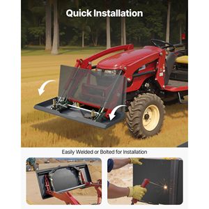 Piastra di Montaggio Universale 3/8 per Skid Steer, Capacità di Carico 7000 libbre, Acciaio Resistente, Bullone Rapido, Ricambi per Macchine Agricole - Product Image 5
