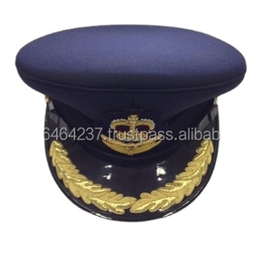 Reproduction de haute qualité 100% laine visière pierre douane Logo Royal australien uniforme chapeaux casquettes - Product Image 4