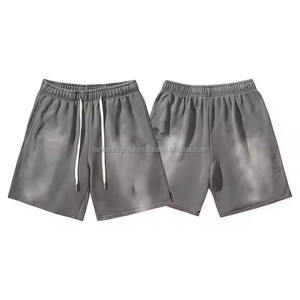 Pantalones Cortos de Verano para Hombre, con Logotipo Bordado Personalizado, de Alta Calidad, Estilo Vintage, 100% Algodón, Lavado Ácido - Product Image 2