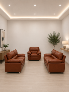 Sofá Esmeralda de Lujo 321 CHICAGO, Conjunto de Sofás de 321 Plazas, Muebles Modernos para Sala de Estar, Apartamento, Hotel, Uso Personalizado, Cuero PU Premium - Product Image 6