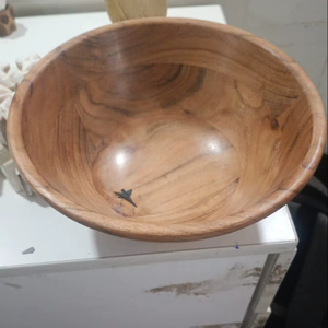 ชามไม้ดีไซน์สวย ชามไม้มะม่วง ชามไม้กระถิน ชามไม้ ชามสลัด ชามเสิร์ฟ ภาชนะบนโต๊ะอาหาร ราคาขายส่งจากโรงงาน - Product Image 1